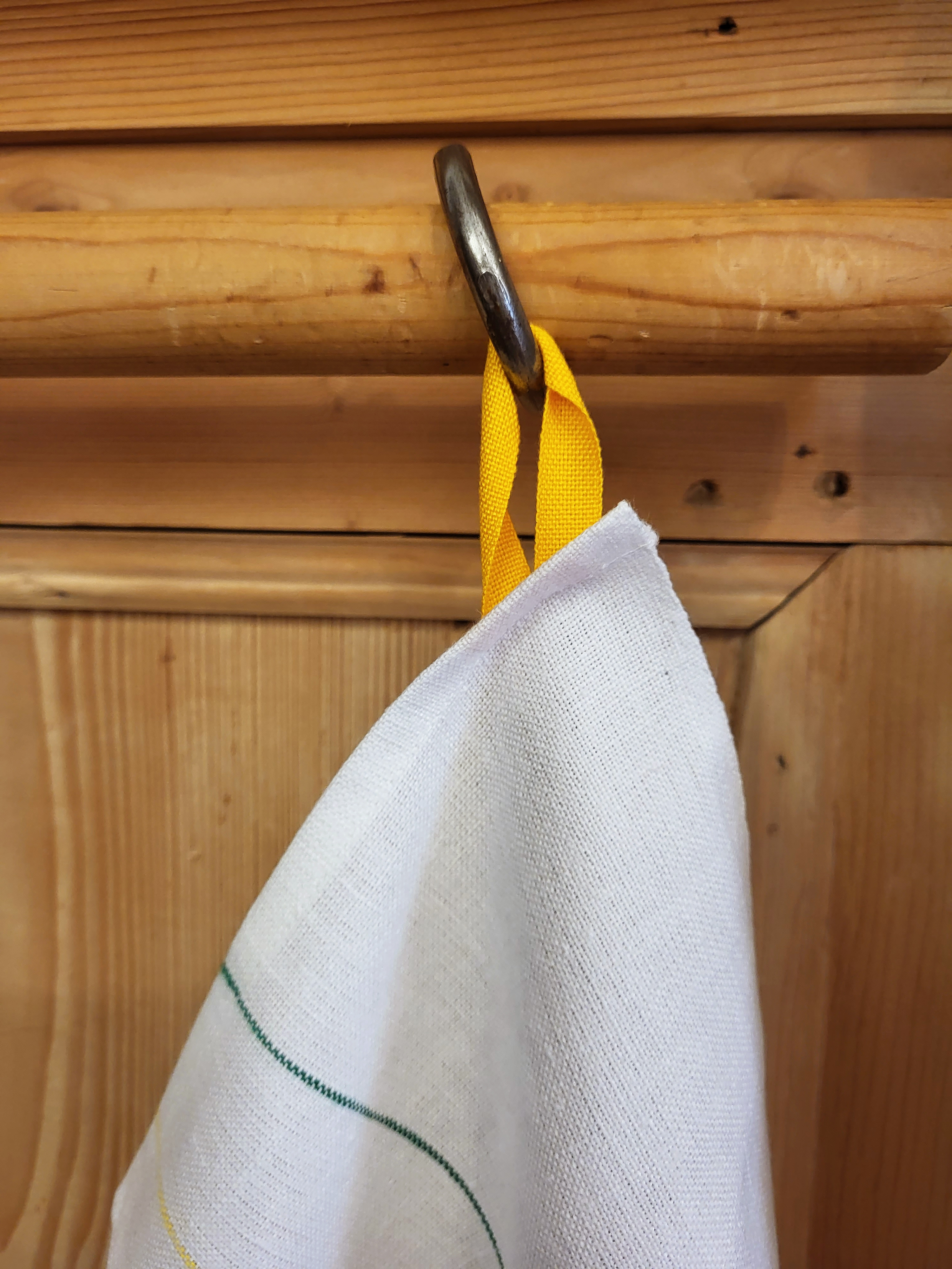 Asciugamano/asciugamano da cucina gancio giallo